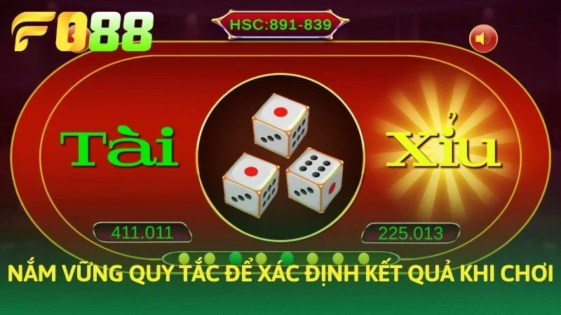 Nắm vững quy tắc để xác định kết quả khi chơi 